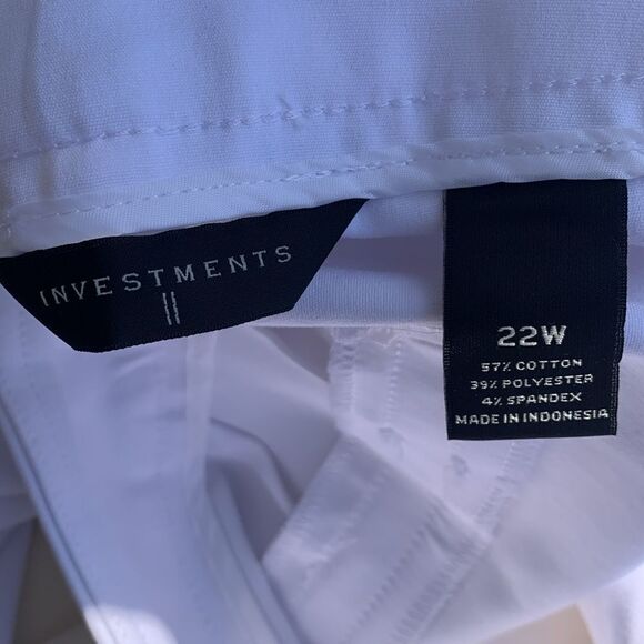 Take 50% OFF- 5th Avenue Secret Support White Cropped Pants, Size-22W - Picture 10 of 10